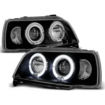 Přední světlomet Tuning Tec Přední světla RENAULT CLIO 06.90-95 ANGEL EYES černé