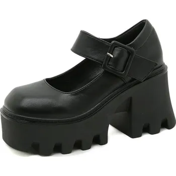 Dámské lodičky Lodičky se širokým páskem na protiskluzové platformě GoodDayGirl Velikost: 40, Varianta: PU