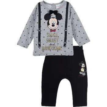 Šedo-černá sada Mickey Mouse - Small, Smart and Handsome Velikost: 67