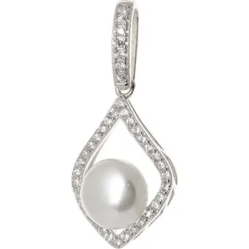 Přívěsek Stříbrný přívěšek s bílou perlou AGH427F