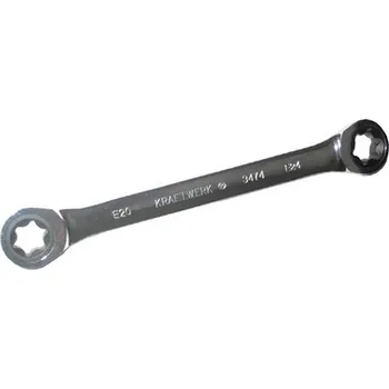 Ruční nářadí KRAFTWERKTOOLS Klíč ráčnový CLICKRAFT DOUBLE TORX Varianta: Klíč ráčnový E6xE8 CLICKRAFT DOUBLE TORX