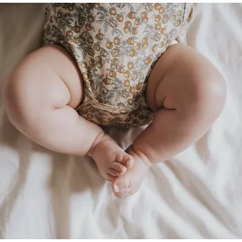 Kojenecký body Konges Slojd Konges Sløjd Body - Orangery Beige Velikost: 9 měsíců