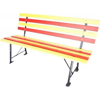 Zahradní lavice HTI Lavička Retro KA-K1101 Délka latí: 1500 mm, Typ ukotvení: dlouhé (k zabetonování), Barva konstrukce: bílá komaxit (RAL 9003)