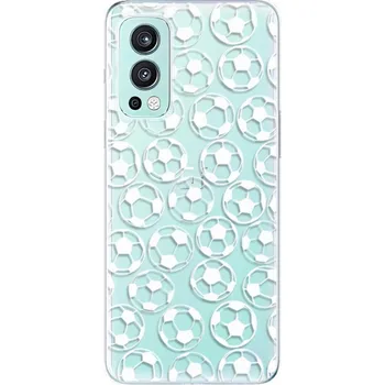 Pouzdro na mobilní telefon Odolné silikonové pouzdro iSaprio - Football pattern - white - OnePlus Nord 2 5G