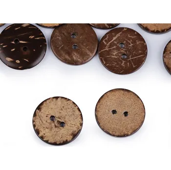 Knoflík Knoflík kokosový 32" (20 mm) oboustranný - přírodní, 120415