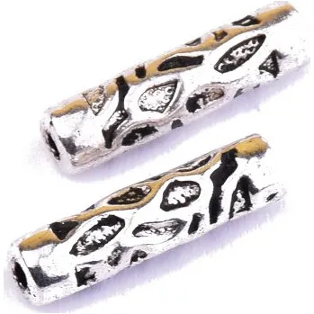 Dětské navlékací korálky Kovové korálky 4x15mm