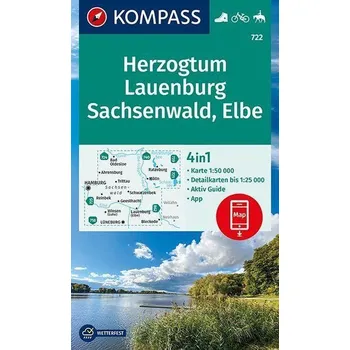 KOMPASS Wanderkarte Herzogtum Lauenburg, Sachsenwald, Elbe 1:50 000 - KOMPASS-Karten GmbH [DE] (2021, Karta, Kompass Karten GmbH)