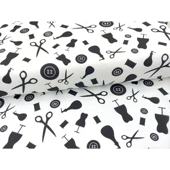 Mirtex Plátno DOMESTIK 145/15741-5 Galanterie Černá šíře 150cm Velkoobchod Ceník: VELKOOBCHOD: po celých rolích, bez odvíjení