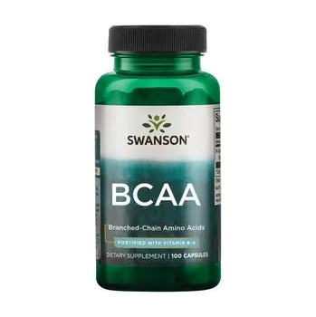 Swanson BCAA Doplněk stravy s obsahem aminokyselin 100 ks, kapsle