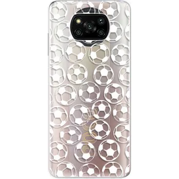 Pouzdro na mobilní telefon Odolné silikonové pouzdro iSaprio - Football pattern - white - Xiaomi Poco X3 Pro / X3 NFC