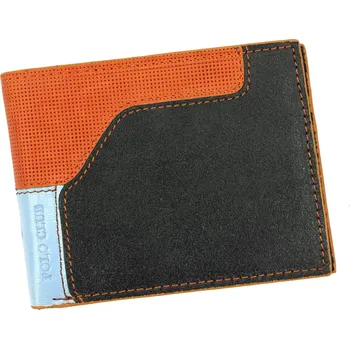 Peněženka Pánská kožená peněženka Harvey Miller Polo Club 1223 261 černá