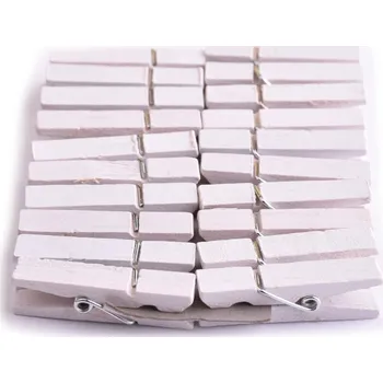 Kolíčky 35mm - 20 ks Barva: Bílá