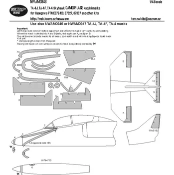 Plastikový model New Ware 1/48 Mask TA-4J, TA-4F, TA-4 Skyhawk CAMOUFL (HAS)