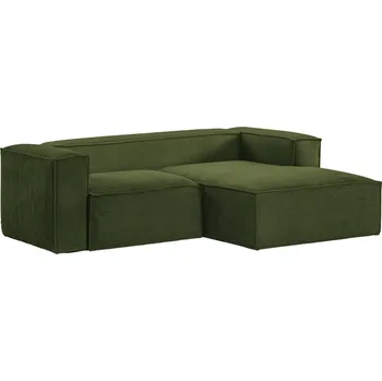 Pohovka Kave Home Manšestrová rohová pohovka Blok 240 cm, pravá