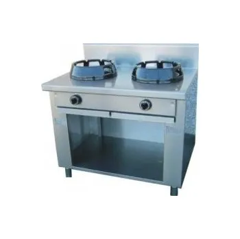 Sporák Čínský sporák plynový otevřená podestavba 2 hořáky Casta