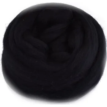 Ovčí rouno Merino česanec 25g - - - VYBERTE VARIANTU Barva: 032 černá