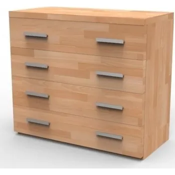 Komoda TEXPOL KOMODA N4Z - z dubového masivu, dub masiv