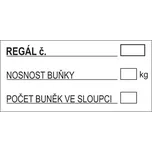 Walteco Označení regálu 40 x 100 mm