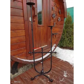 Svícen Kovový, kovaný svícen Krbový svícen 10