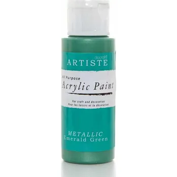 Výtvarná barva Akrylové barvy Artiste metalické 59ml Barva: ZELENÁ METALICKÁ