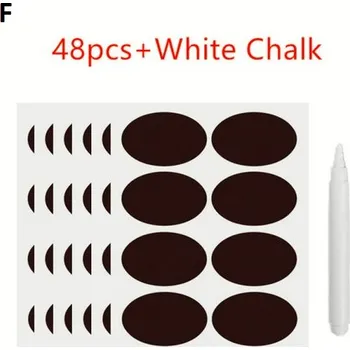 Samolepící etiketa Voděodolné lepící etikety na potraviny, 48 ks černé + bílý popisovač Varianta: F