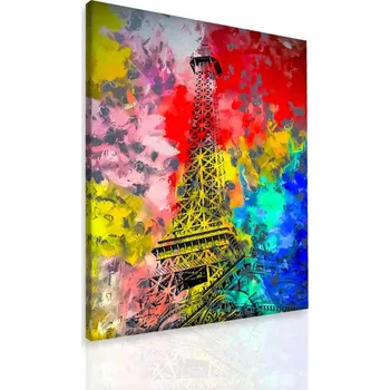 Obraz Malvis Obraz malovaná Eiffelova věž Velikost (šířka x výška): 80x120 cm