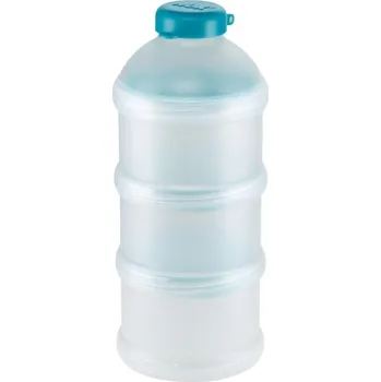 dětská jídelní sada NUK Milk Powder Dispenser dávkovač sušeného mléka Blue 3 ks