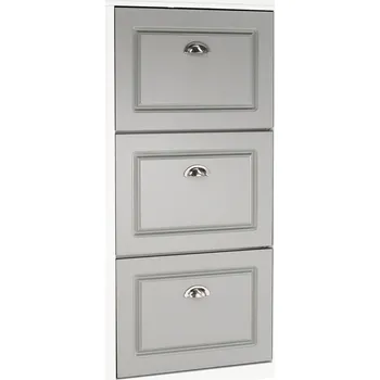 Botník Botník, 3-řadový, šedá / bílá, SEBERTYP 2