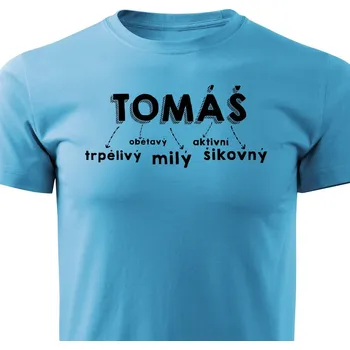 Pánské tričko Pánské tričko Tomáš Barva: Tyrkysová, Velikost: XXL