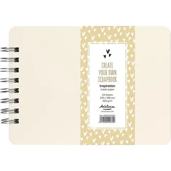 Fotoalbum Drasca Art EOOD Album kroužkové Scrapbook Inspiration krémové (250g/m2, 24 listů) A5