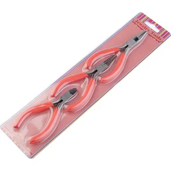 Kleště Sada kleští na bižuterii červené