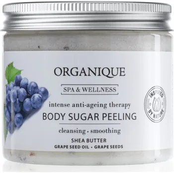 Tělový peeling Organique Anti Ageing Therapy cukrový peeling proti stárnutí pokožky 200 ml