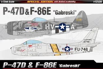 Plastikový model Academy P-47D & F-86E "Gabreski" 1:72