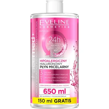 Přípravek na čištění pleti a oči Eveline Cosmetics FaceMed+ čisticí micelární voda 650 ml