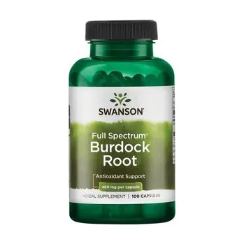 Swanson Burdock Root Doplněk stravy s kořenem lopuchu 100 ks, kapsle, 460 mg