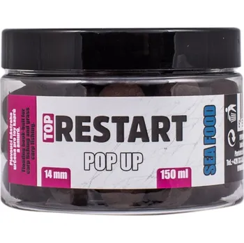 Boilies Plovoucí Boilie LK Baits Pop-Up Top ReStart 18mm 200ml Sea Food