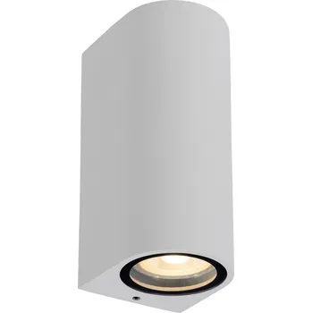 Venkovní osvětlení Lucide 69801/02/31 venkovní nástěnná lampa Zaro 2x35W | GU10 | IP44 - bílá, bodová, stmívatelná + K nákupu nad 3000 Kč dárek zdarma