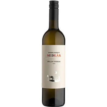 Víno Vinařství Sedlák, Müller Thurgau, moravské zemské, , 12,0%, 0,75 l, (holá láhev)