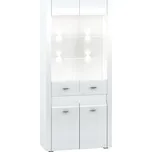 Vitrína bílý lesk ARKO 04