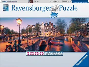 Puzzle Ravensburger Amsterdam panorama 1000 dílků