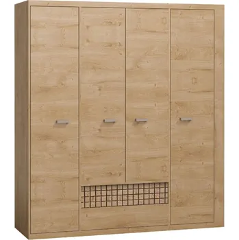 Šatní skříň Skříň šatní dub ribbek NATURAL N-3