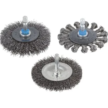 Příslušenství k nářadí Wolfcraft drátěný kartáč kotouč 75x20 /stopka 6mm 2101000