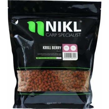 Pelety Nikl KrillBerry 18mm 1kg s Dírkou