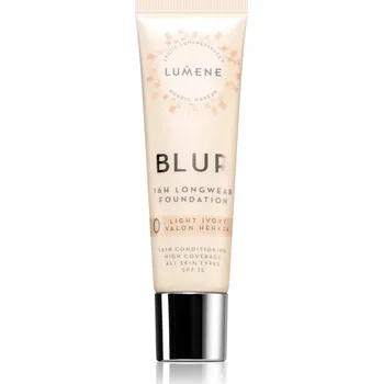 Dekorativní kosmetika Lumene Blur 16h Longwear dlouhotrvající make-up SPF 15 odstín 0 Light Ivory (Cool) 30 ml