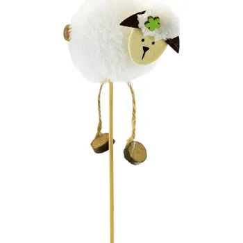 Velikonoční dekorace Ovečka plyšová zápich