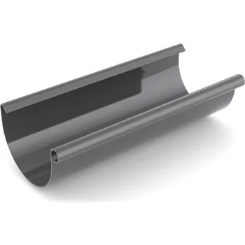 okap BRYZA Žlab, okap plastový Ø 100 mm, délka 2M, Antracit RAL 7021