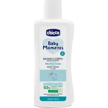 Koupelová kosmetika Chicco Baby Moments šampon na celé tělo pro děti 200 ml