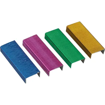 Spona do sešívačky Barevné drátky a sponky do sešívačky 24/6