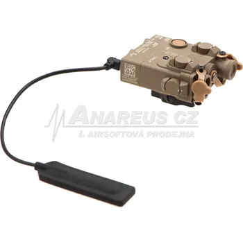 Svítilna WADSN DBAL-A2, polymerové tělo, zelený laser - Pískový