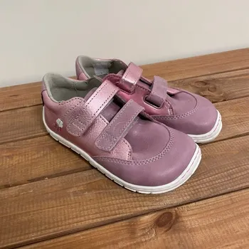 Dívčí polobotky Dětské celoroční boty - růžové na suchý zip (A5214151), Fare bare Velikost: 32